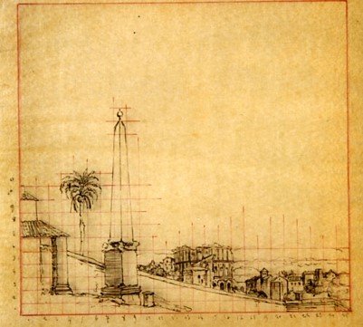 1910 - Colosseo e obelisco